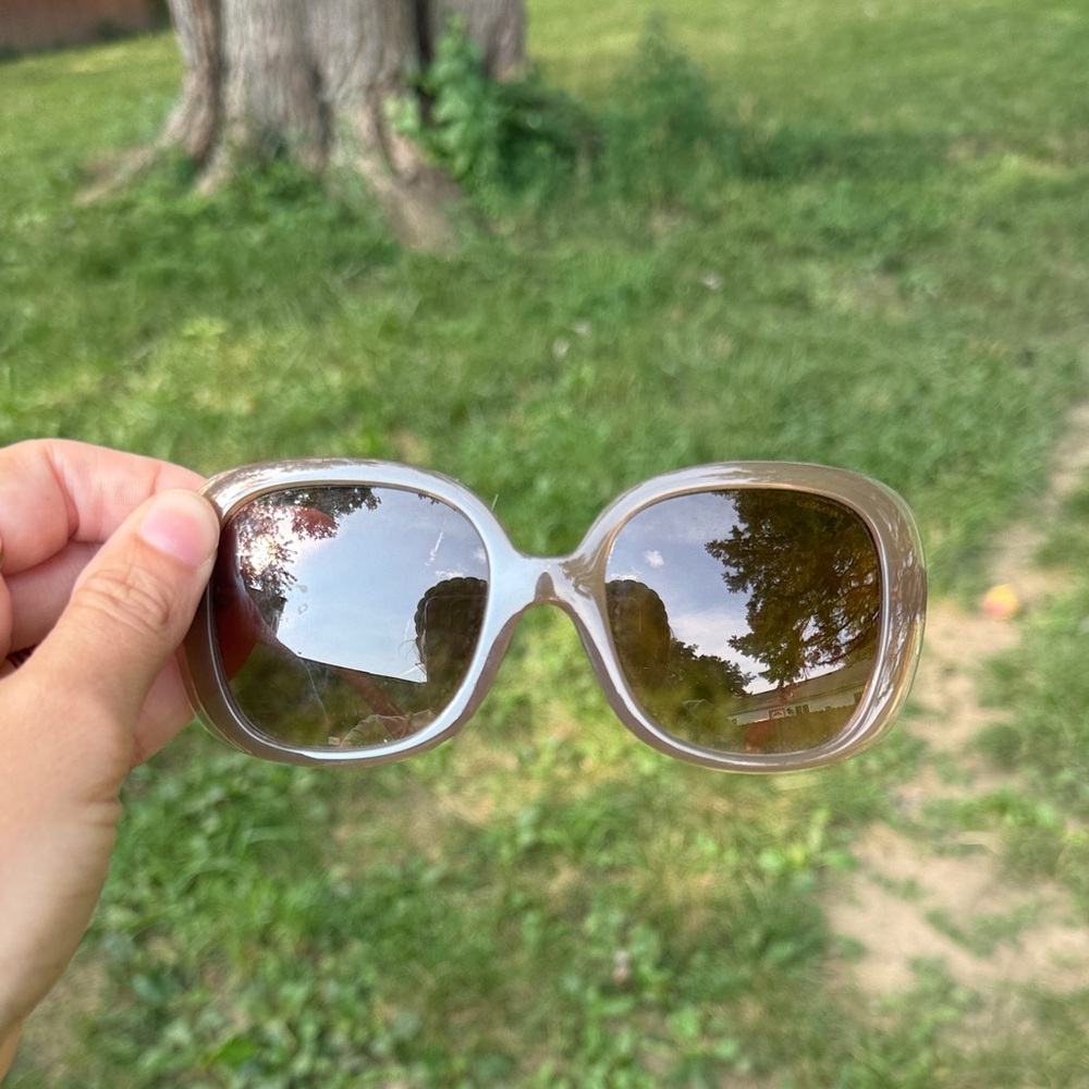Coach Brown Oversized Sunglasses